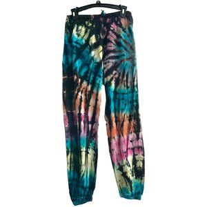 ARXLAB Tie Dye Black 100% Cotton Joggers Size M